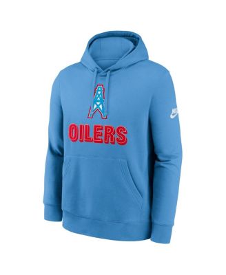Men's Light Blue Tennessee Titans Best Season Rewind Club Pullover Hoodie
