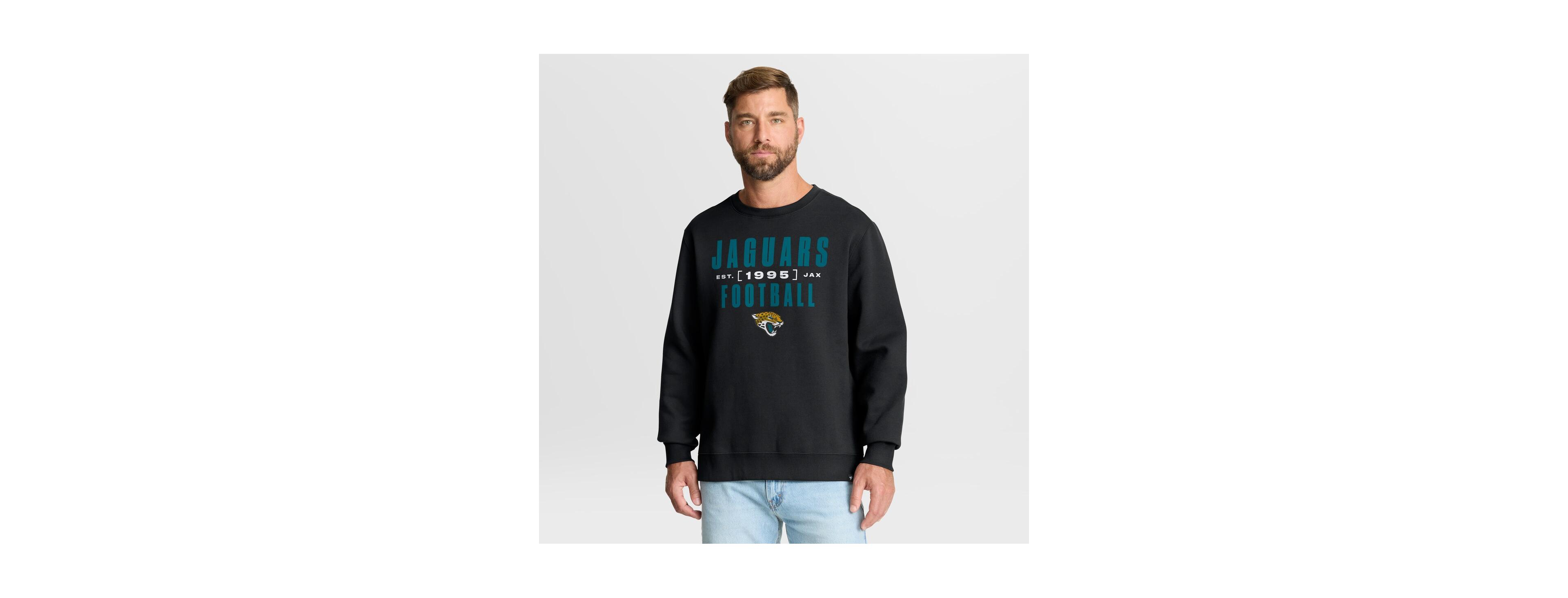 Fanatics Men's Black Jacksonville Jaguars Powerful Throw Legacy Pullover Sweatshirt