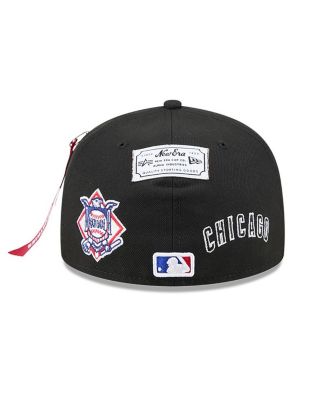 x Alpha Industries Men's Black Chicago Cubs 59FIFTY Fitted Hat