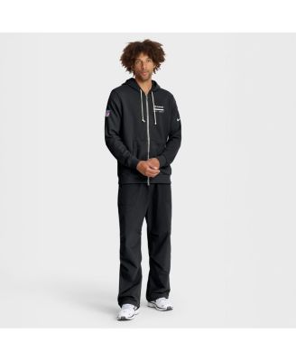 Men's Black Los Angeles Rams Sideline Standard Issue Utility Player Dri-FIT Full-Zip Hoodie