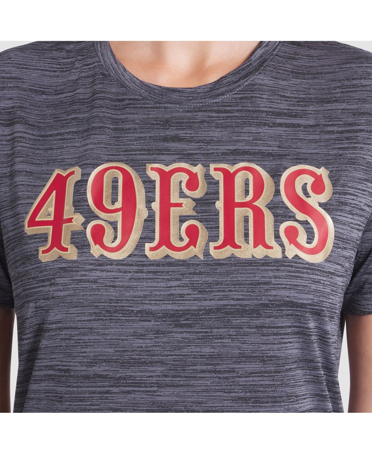 Nike Women's Heather Charcoal San Francisco 49ers 2025 Rivalries Collection Sideline Velocity Dri-fit T-Shirt