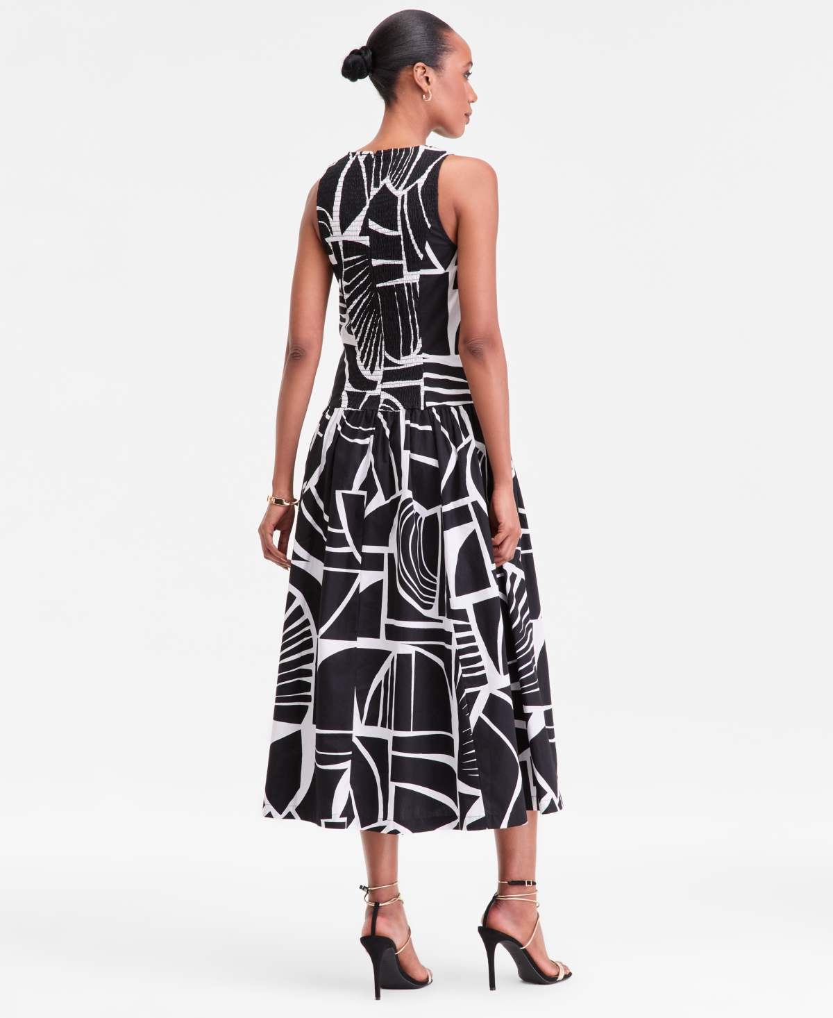 I.n.c. International Concepts Women's Printed Sleeveless Flared Maxi Dress, Macy's Exclusive