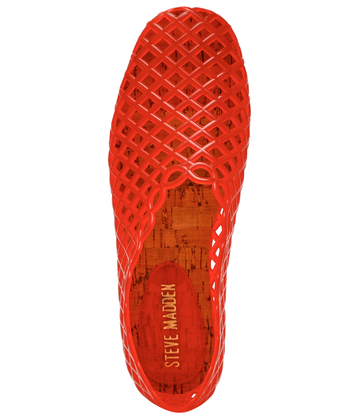 Steve Madden Women's Grove Caged Jelly Slip-on Flats In Red