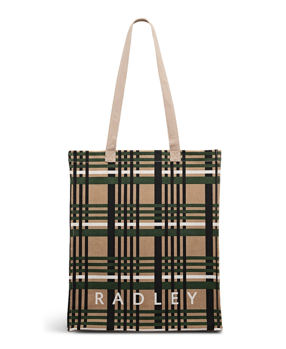 Radley London Check Medium Open Top Tote Bag