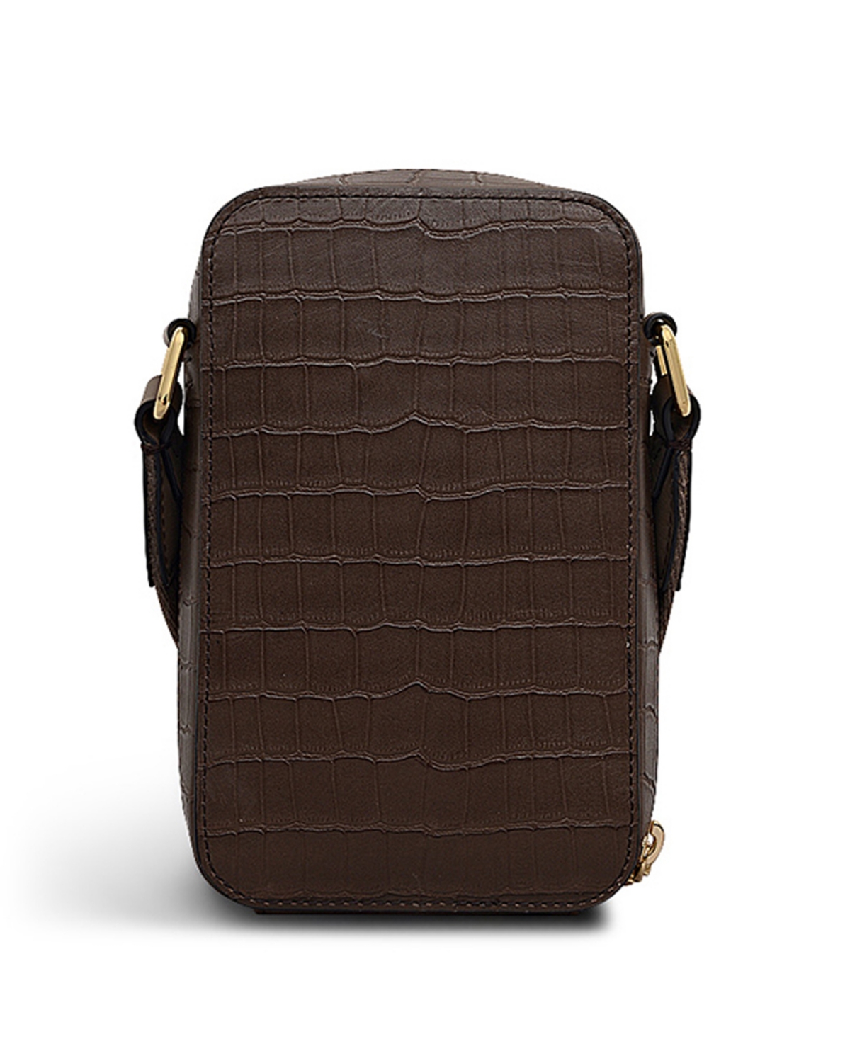 Radley London Alba Place Croc Mini Phone Crossbody Bag In Brown