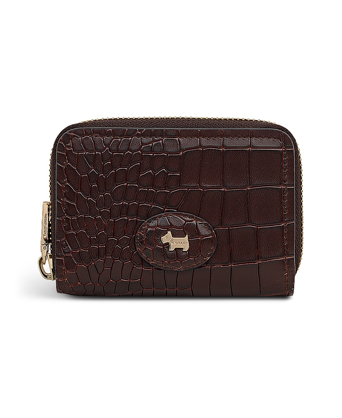 Radley London Heath Crescent Croc Zip Around Wallet In Brown