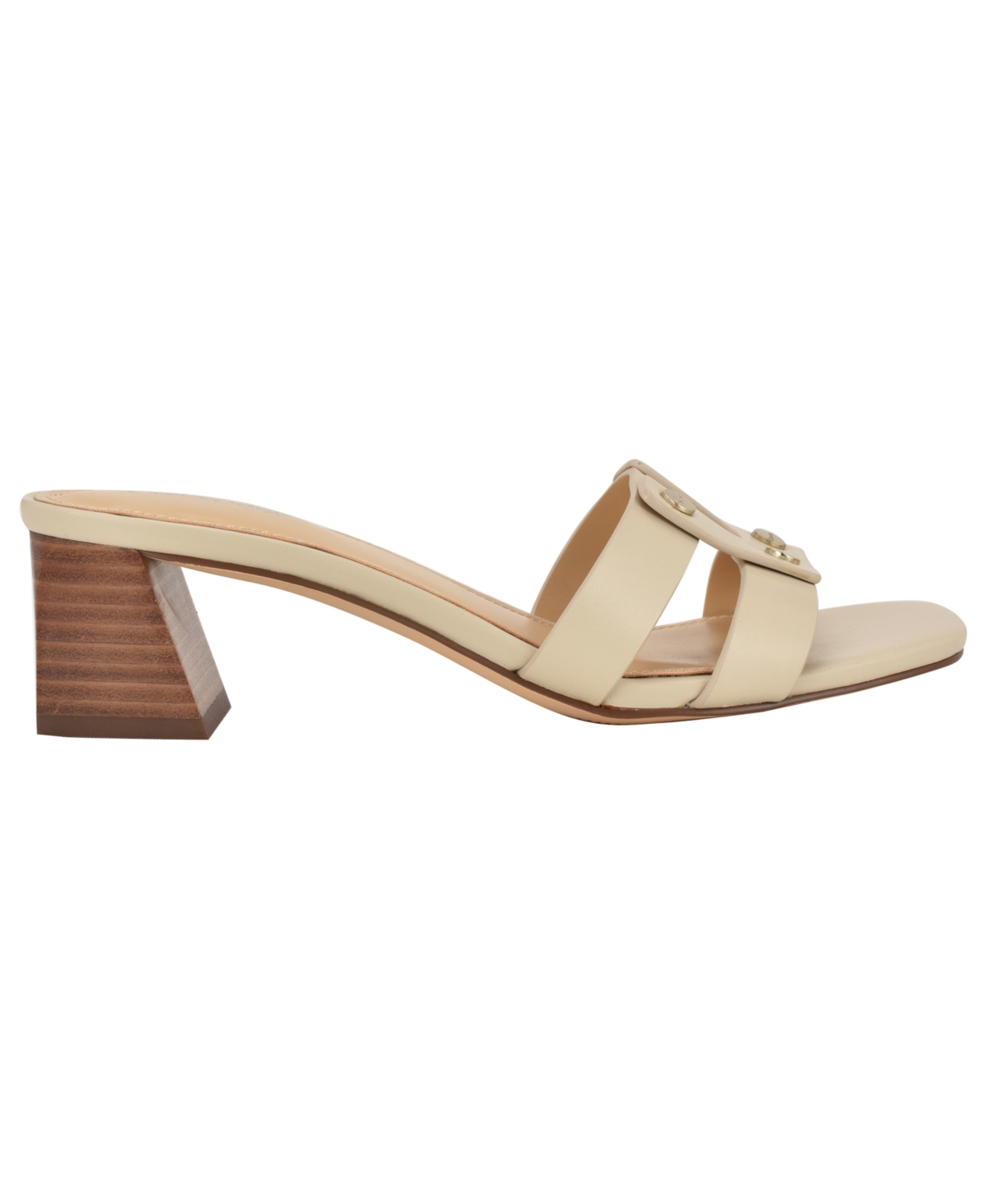 Calvin Klein Andrae Slide Sandal In White