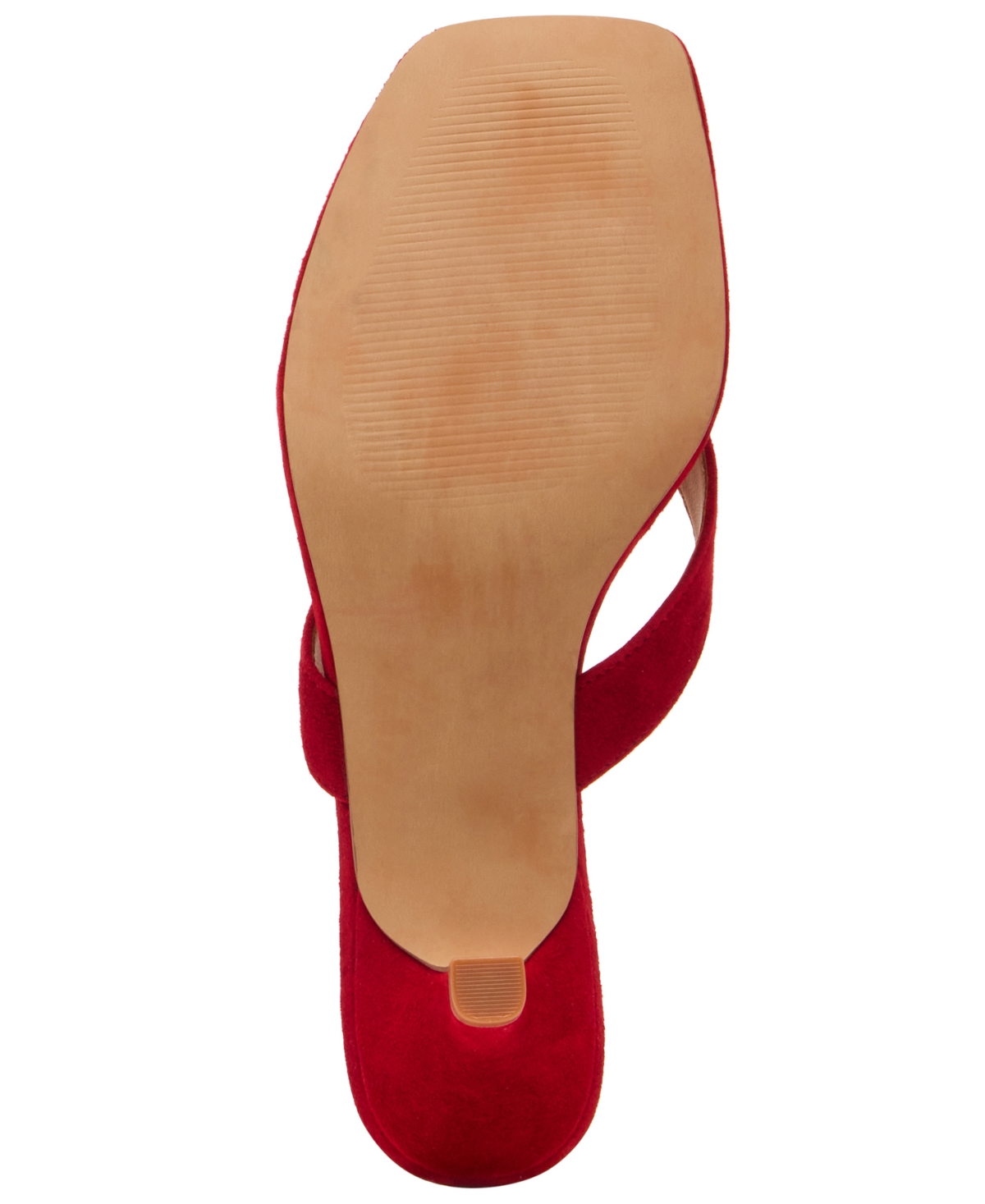 Steve Madden Tracie Kitten-heel Thong Sandals In Red