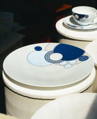 Frank Lloyd Wright Imperial Cabaret Blue Coupe Plate, 9-1/2"