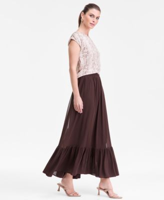 Women's Flounce-Hem Maxi Skirt, Macy's Exclusive