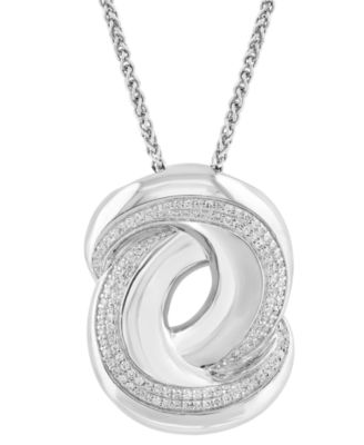 Diamond Pendant Necklace (1/3 ct. t.w.) in Sterling Silver