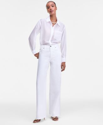 I.N.C. International Concepts - Women's High-Rise Wide-Leg Jeans