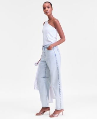 Women's High-Rise Barrel-Leg Jeans, Macy's Exclusive