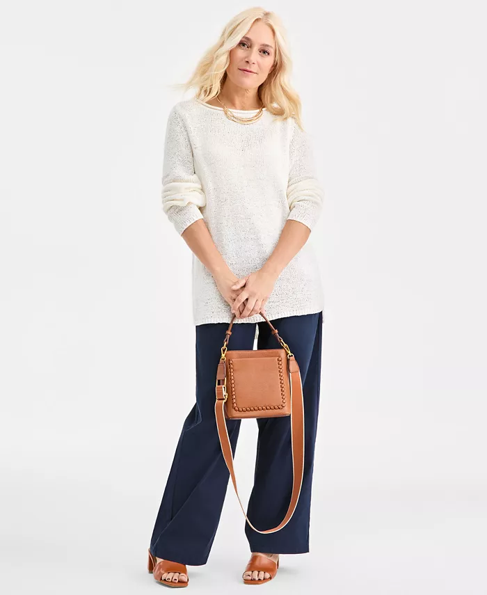 Women's Tape Yarn Roll Neck Sweater - thumbnail 2