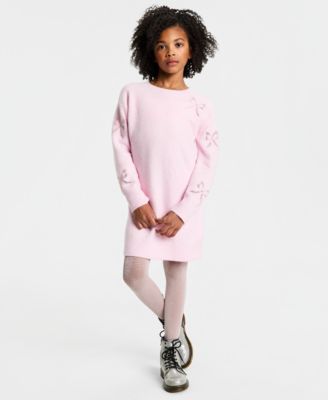 CeCe - Girls 7-16 Long Sleeve Lace Bow Dress