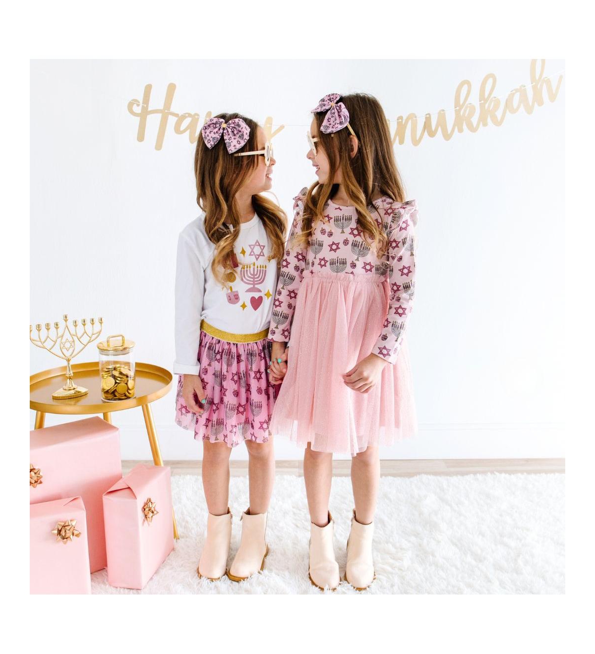 Sweet Wink Baby Girls Hanukkah Blush Tutu Skirt