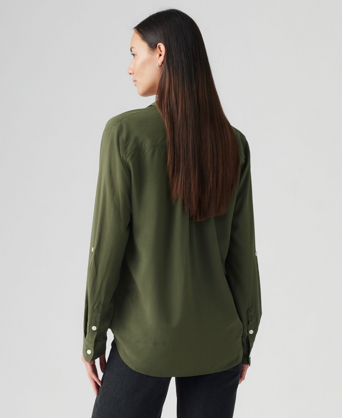 Levi's Plus Size Darlene Long Sleeve Shirt In Green