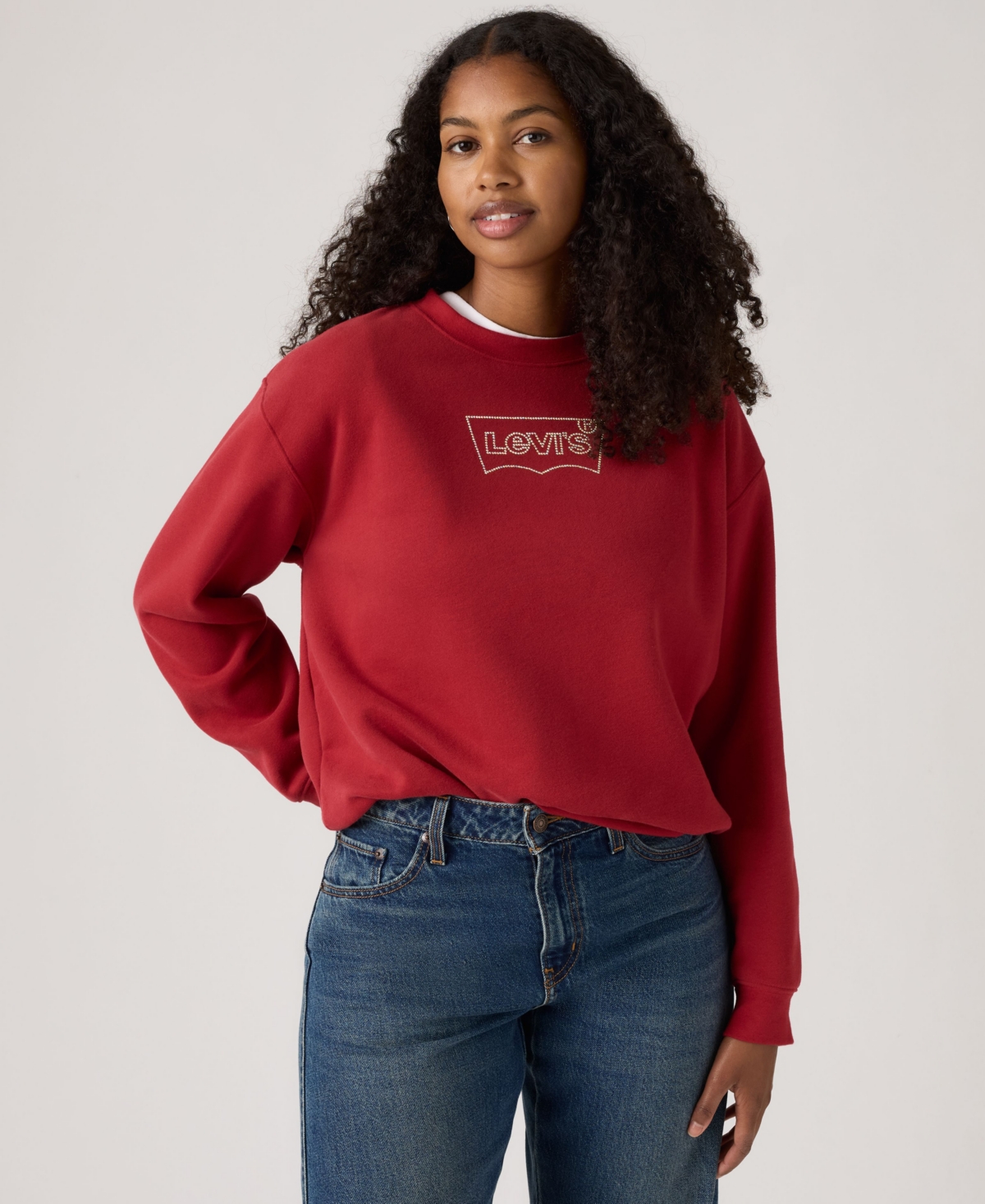 Levi's Plus Size Everyday Crewneck Sweatshirt In Red