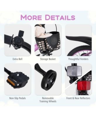 16 Inch Kids Sport Bike for Ages 4–8 with Adjustable Handlebar and Saddle