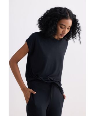Women's Relaxed Tee Set in Black