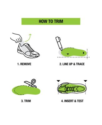 Run Women's Support Insoles - Trim-To-Fit High Arch Support - Carbon Fiber Orthotic Shoe Inserts for Running Shoes - 8.5-10 Women