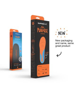 Men's FLEX Athletic Shoe Inserts for Cushion and Support Insole, Unisex, Flame