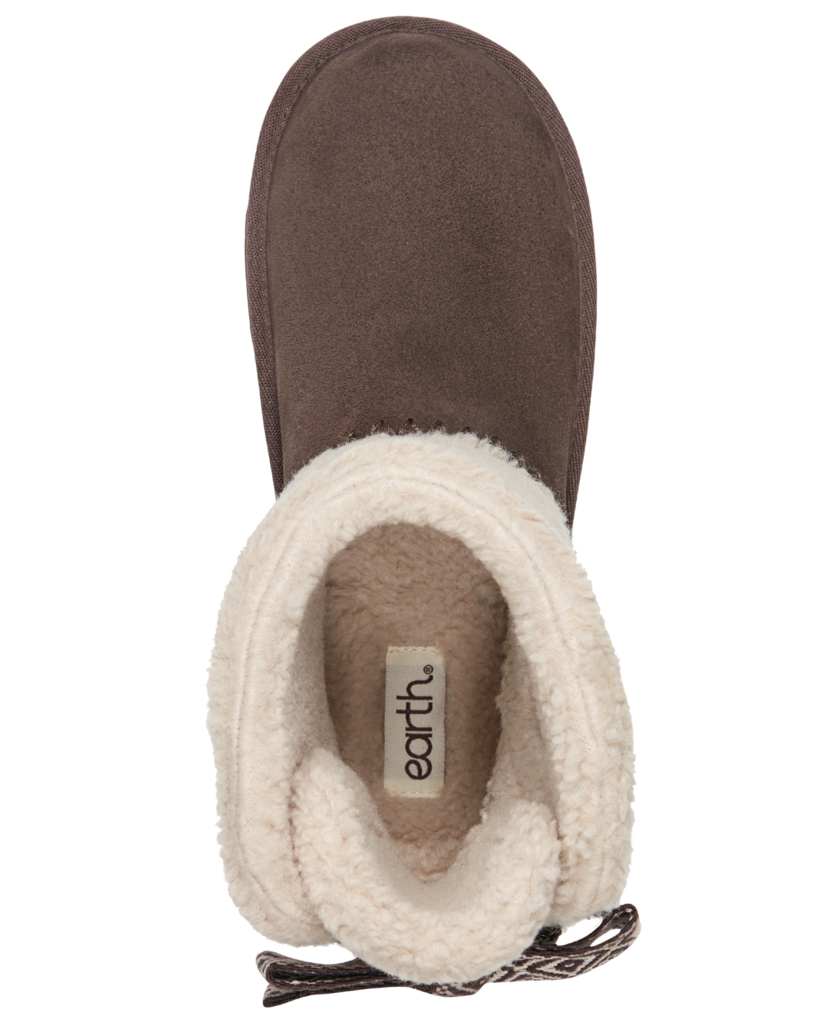 Earth Women's Wing Round Toe Casual Ankle Booties In Brown