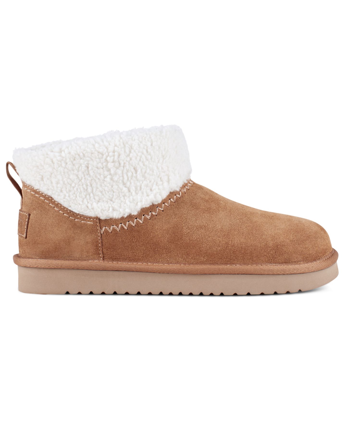 Женские ботинки Earth Wylson Round Toe Casual Cozy Booties, цвет: Коричневый замшевый — фото 2