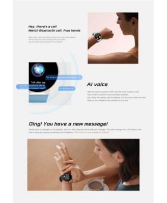 Sports Smart Watch HD Color Screen Heart Rate Health Monitor -Pink