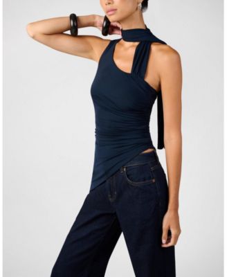 Women's One Shoulder Draped Top