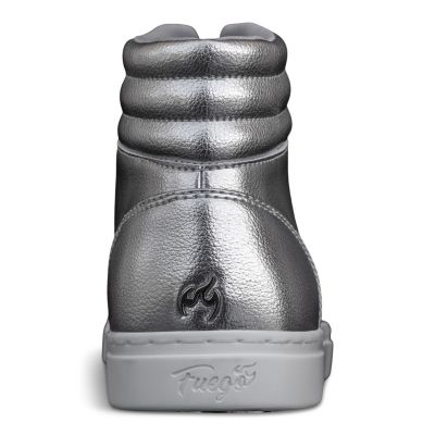 Men's Silver High-top Sneaker