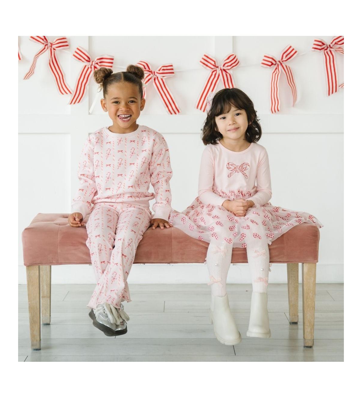 Sweet Wink Baby Girls Candy Cane Lane Christmas Flare Legging
