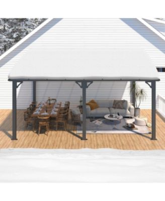 16'x12' Wall Mounted Gazebos Pergola