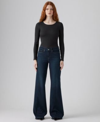 Women's 318 Shaping Stellar-Stretch Wide-Leg Jeans, 24-26W