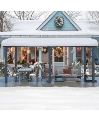 16'x8' Wall Mounted Gazebos Pergola