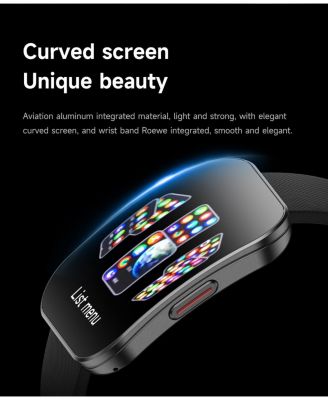 1.85" AMOLED Curved Screen Smart Watch Multifunctional With Bluetooth Voice Calling, Health, Sport Modes, IP68 for Women Men - Pink
