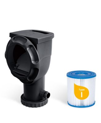 Oasis 9'10" x 6'7" Oval Above Ground Swimming Pool, Dark Herringbone