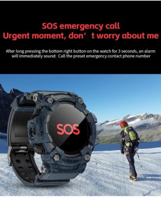 Outdoor Adventure Waterproof Smart watch with Bluetooth Calling and Compass