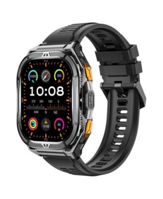 1.96" AMOLED Smart Watch for Women Men Outdoor Sport Multifunctional With Bluetooth Calling,Intelligent Reminder 5 ATM -Black
