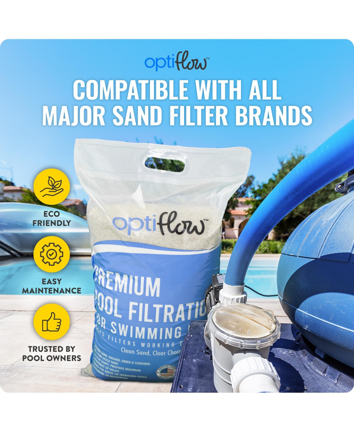 Intex Ultra Xtr 18' x 9' x 52" Above Ground Pool & OptiFlow Premium Filter Sand