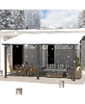 14'x10' Wall Mounted Gazebos Pergola