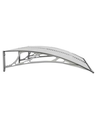 Door Canopy Grey Polycarbonate, ABS, Aluminum Standard Durable