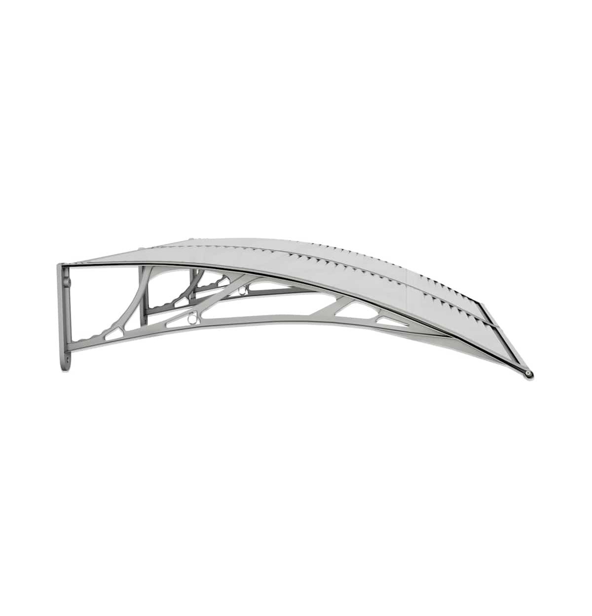 Door Canopy Grey Polycarbonate, Abs, Aluminum Standard Durable