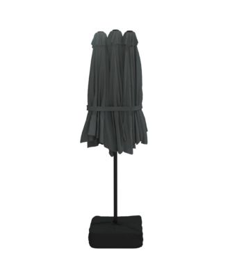 Garden Parasol Anthracite Polyester, Powder-Coated Iron