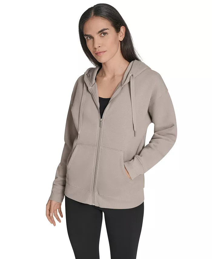 Women's Fleece Long-Sleeve Zip-Front Hoodie