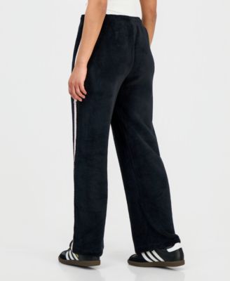 Juniors' Snoopy Lace-Trim Plush Lounge Pants