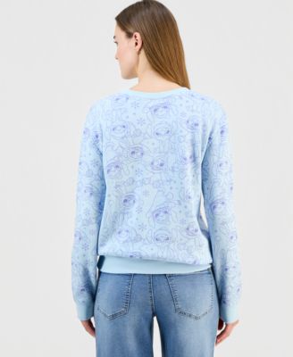 Juniors' Stitch Crewneck Sweatshirt