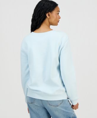 Juniors' Snoopy Ice Skating Sweatshirt