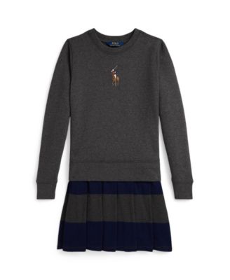 Girls' 7-16 Big Pony Fleece Dress