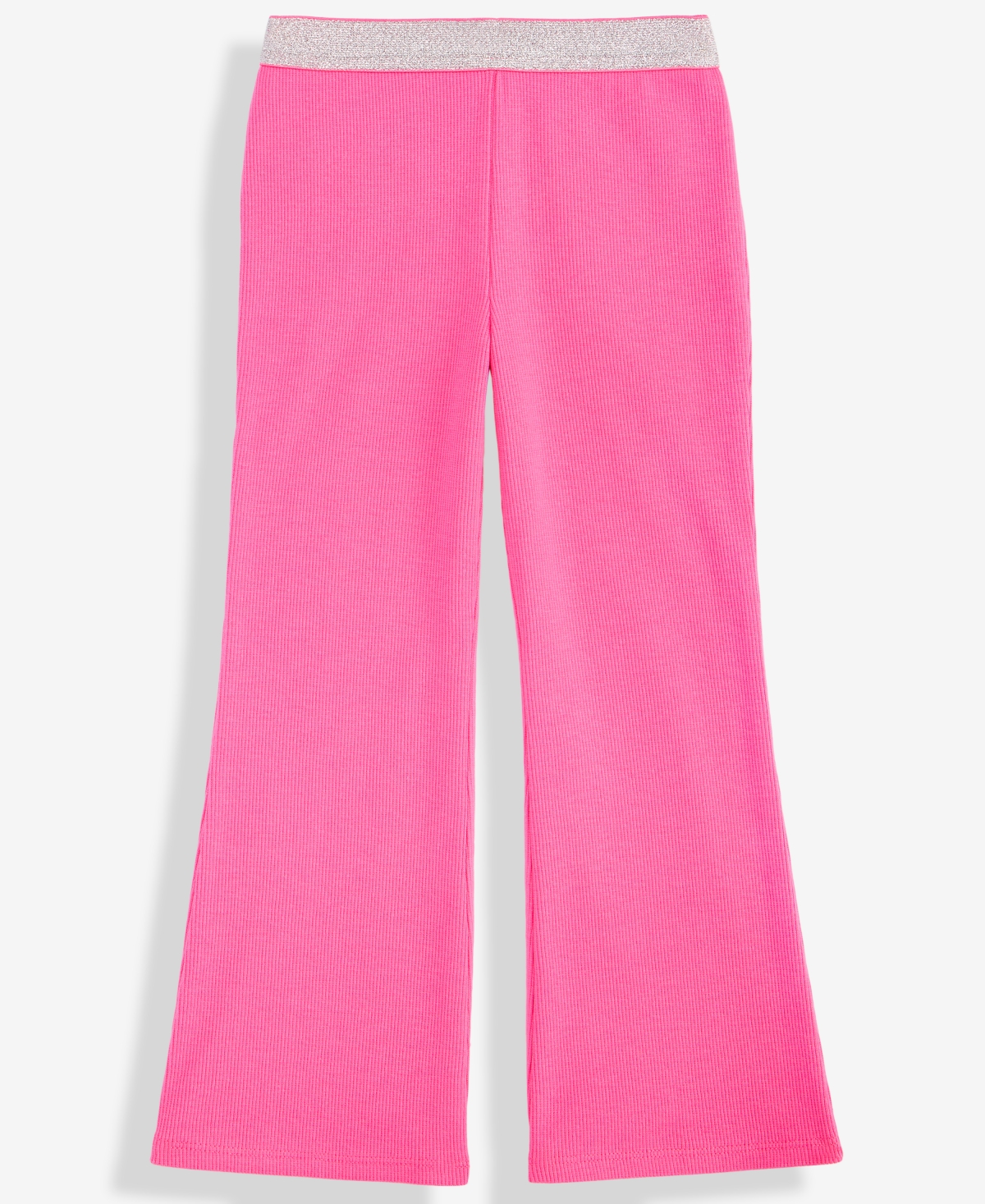 Epic Threads Baby And Toddler Girls Glitter-waist Ribbed Flare Pants, Macy's Exclusive In Pink